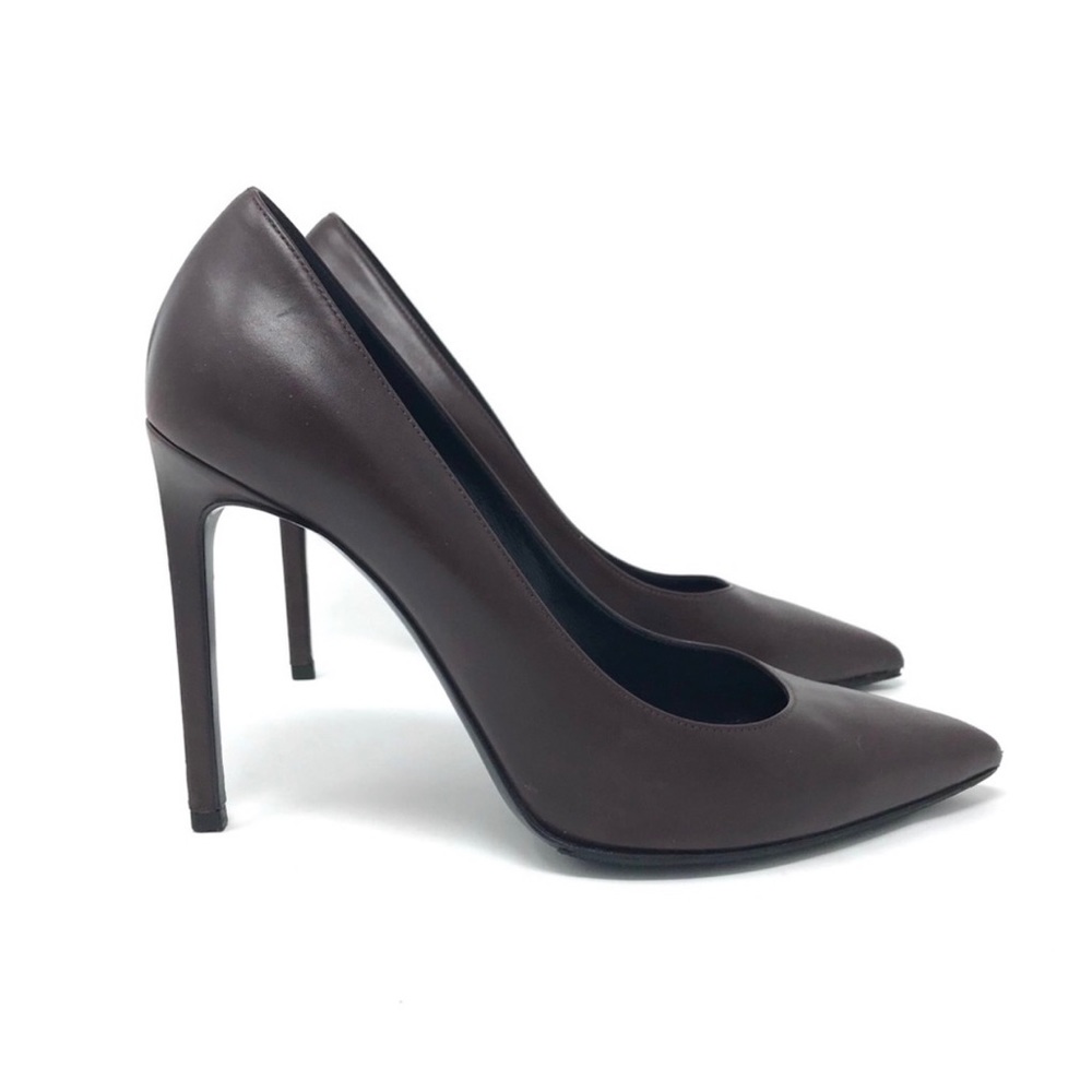 YSL Saint Laurent Anja High-Heel Leather Pumps - Picture 3 of 7